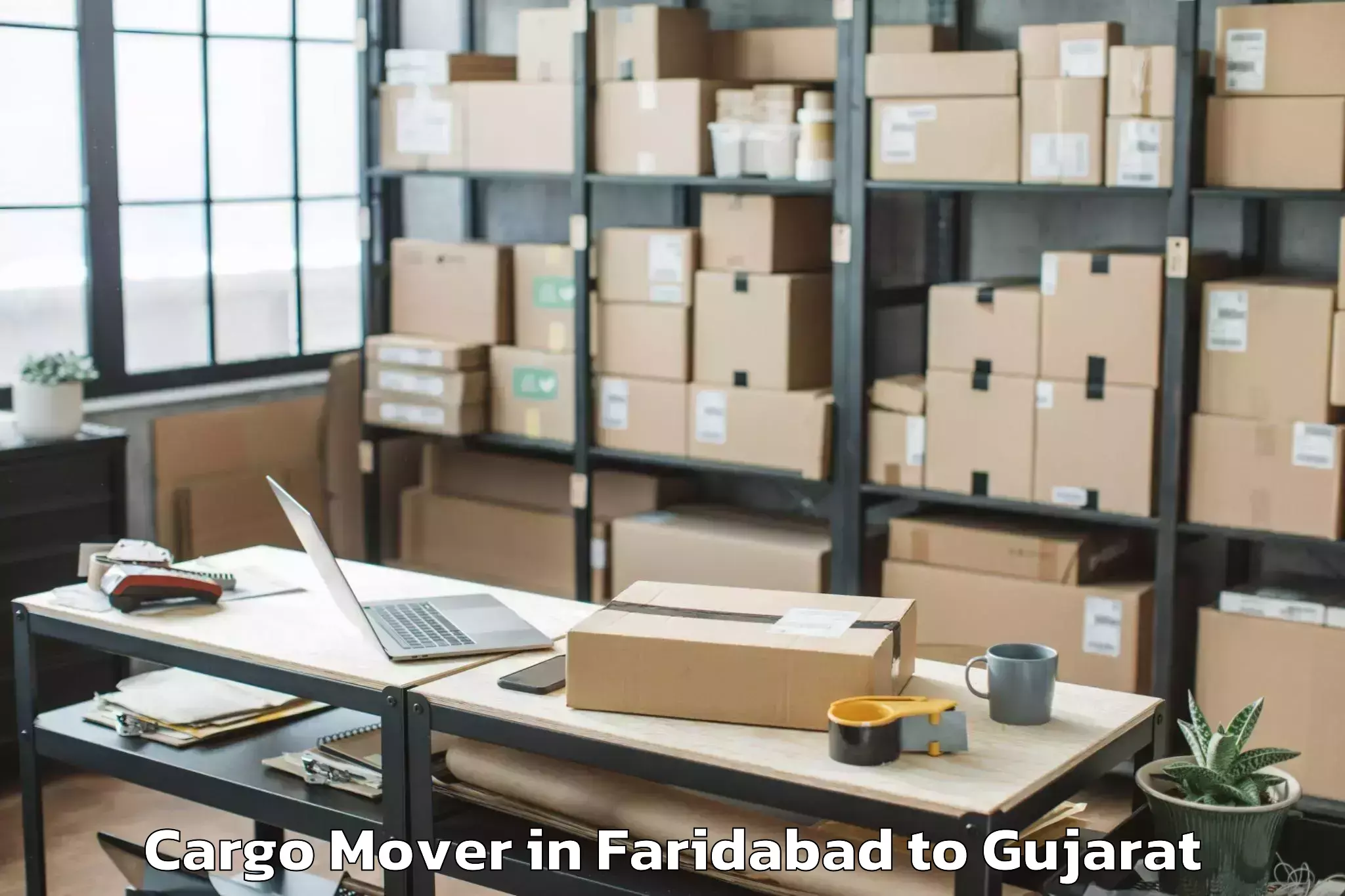 Easy Faridabad to Utran Cargo Mover Booking